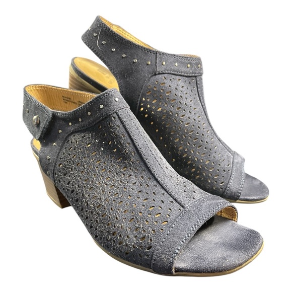 White Mountain Perforated Slingback Heels – Size 10 - Picture 4 of 8